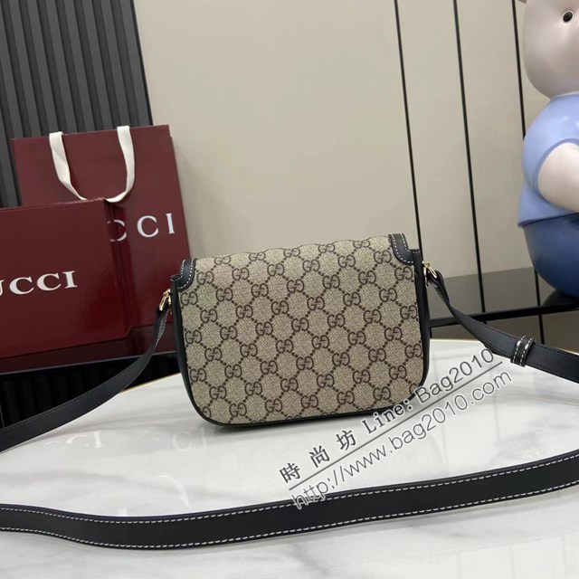 Gucci專櫃古馳最新款Horsebit 1955系列迷你肩背包單肩斜挎女包 jh2762型號：815205